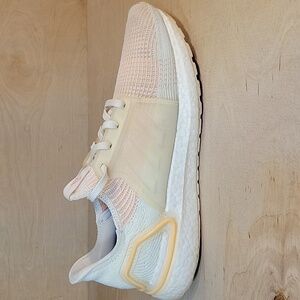 Adidas Ultraboost 19 Peach White Athletic Women's Sneakers